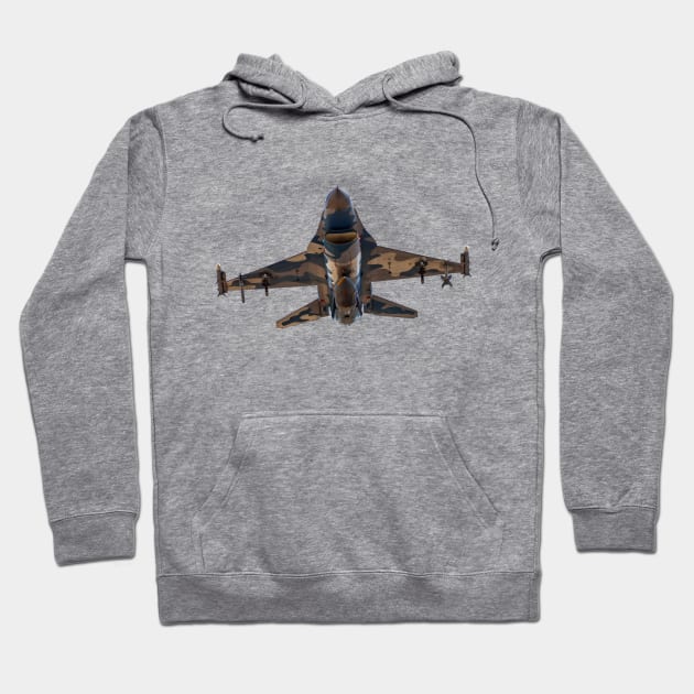 F-16 Blizzard Aggressor Head-On No Background Hoodie by acefox1